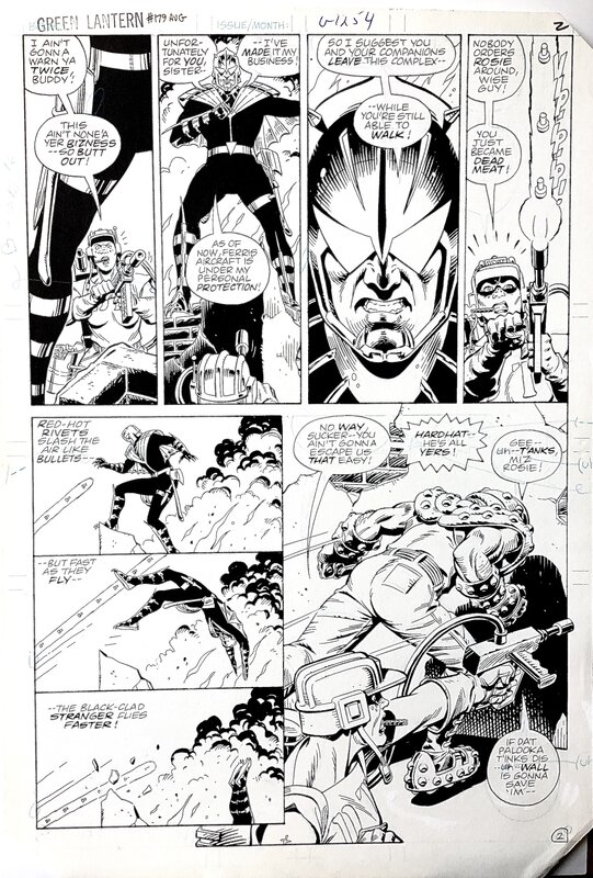Green Lantern #179 par Dave Gibbons - Planche originale