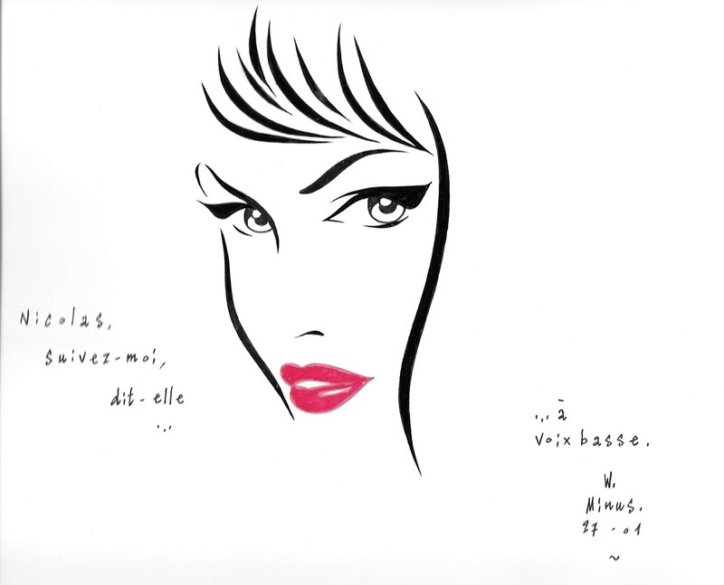 Lovely Face par Walter Minus - Dédicace
