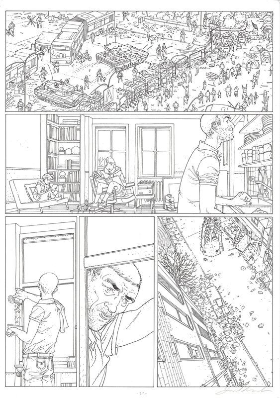 En vente - Jared Muralt, La Chute - Tome 1 page 33 - Planche originale