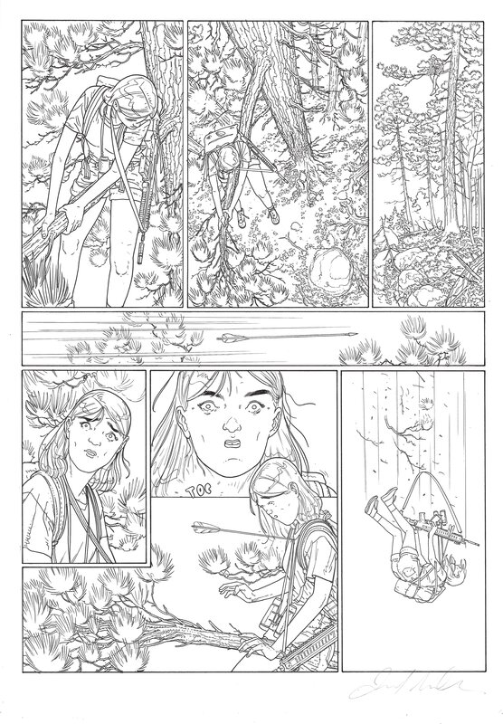 En vente - Jared Muralt, La Chute - Tome 3 page 36 - Planche originale