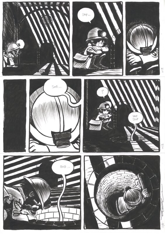 Peeters, Koma#1, La Voix des cheminées, planche n°44, 2003. - Comic Strip