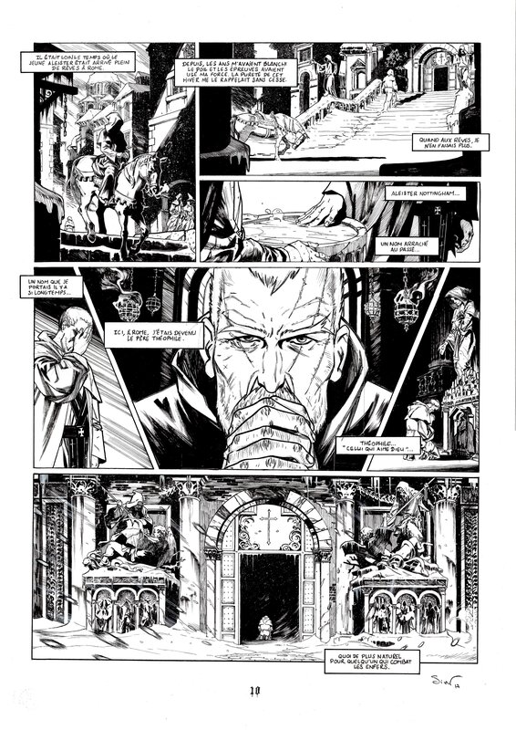 En vente - Nicolas Siner, Lord Gravestone - Le Baiser Rouge - Page 12 - Planche originale