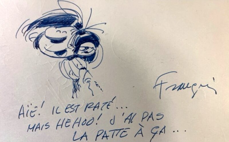 Pasta par André Franquin - Dédicace