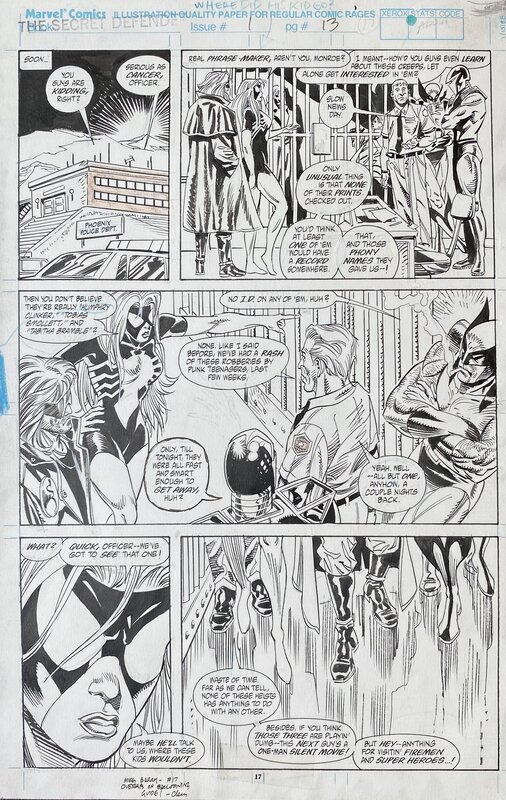 Secret Defenders par Don Hudson, Andre Coates - Planche originale