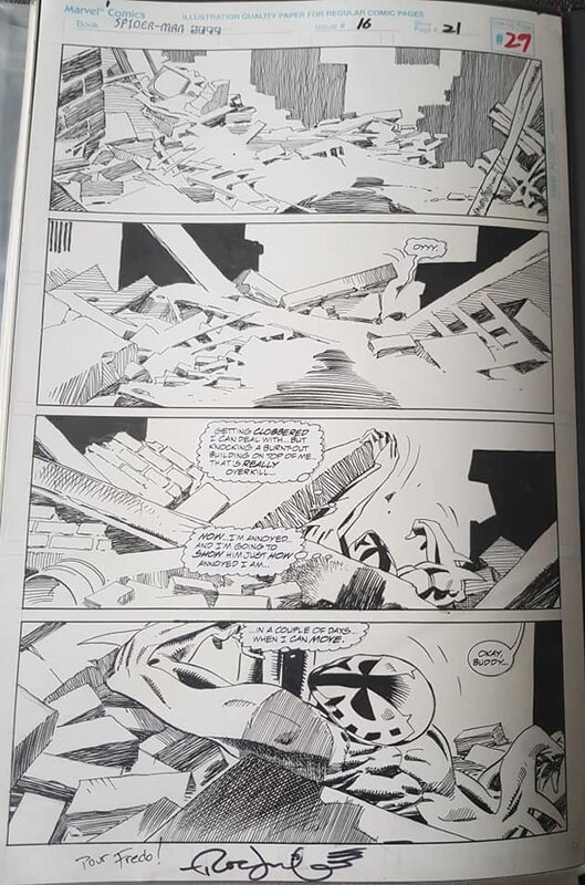 Rick Leonardi, Al Williamson, Ken Lopez, Peter David, Spider-Man 2099 #16 page 21 - Comic Strip