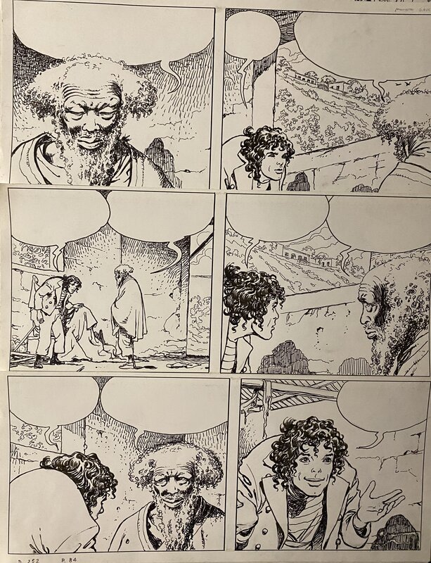 El Gaucho par Milo Manara, Hugo Pratt - Planche originale