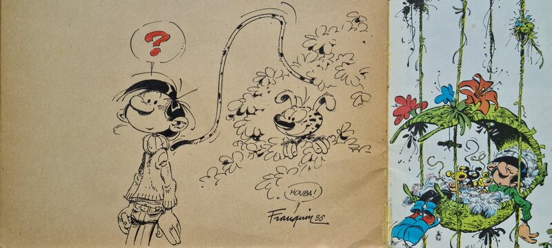Gaston Marsupilami by André Franquin - Sketch