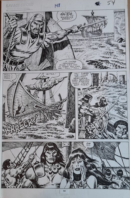 Gary Kwapisz, Ernie Chan, The savage sword of Conan - Planche originale