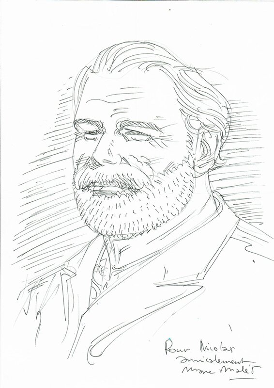 Hemingway by Marc Malès - Sketch