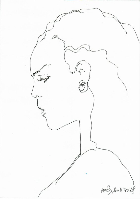 Une femme par Moebius - Dédicace