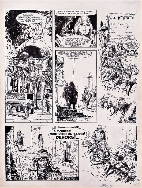 William Vance, Rodric - Tome 1 Amathea - Planche originale