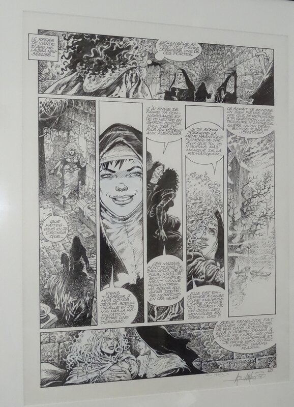 Mohamed Aouamri, Planche originale pour la série Mortepierre - Planche originale