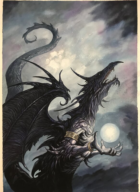 Julien Delval, Couverture du roman L'oeil du Dragon T2 - Illustration originale