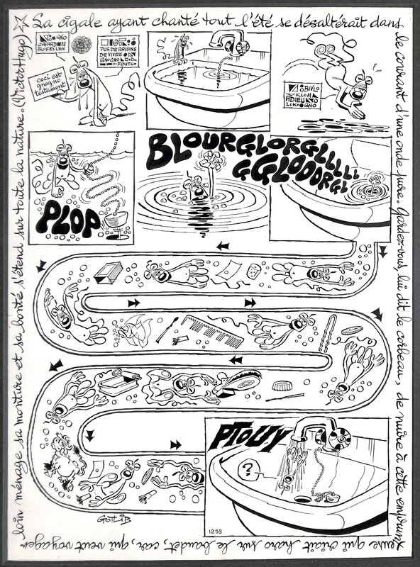 Gotlib, La souris (Entr'acte 5) - Planche originale