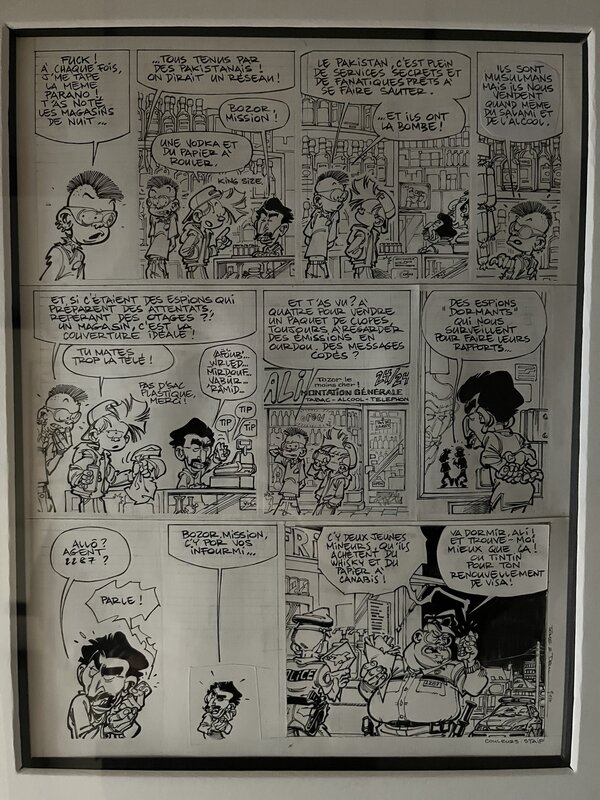 Janry Dan, Le Petit Spirou - Ado - Journal Spirou. - Planche originale