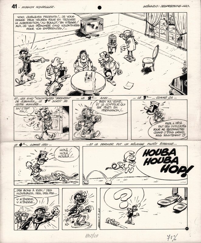 Pierre Seron, Les petits hommes au Brontoxique - Comic Strip