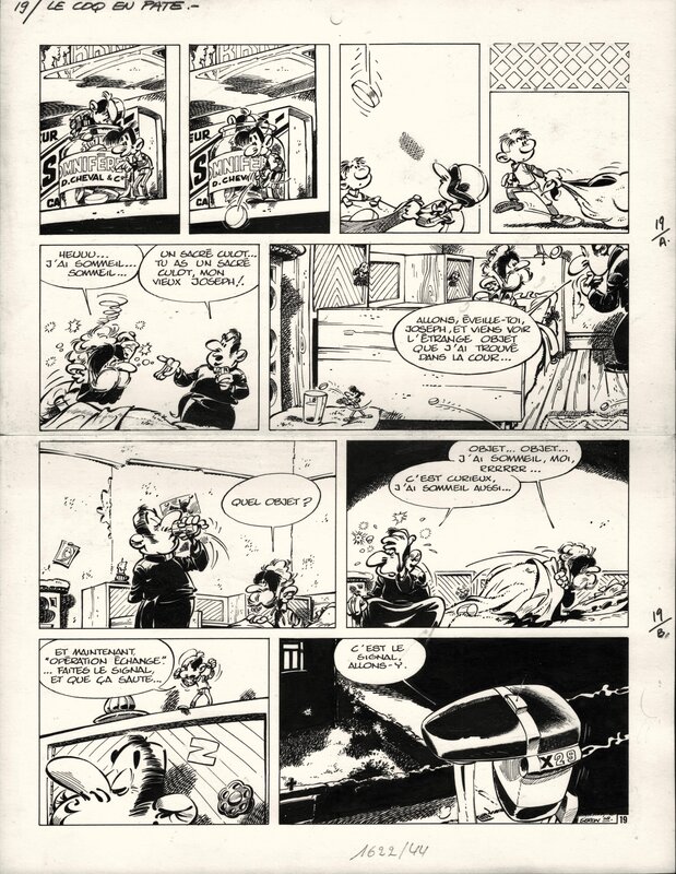 Pierre Seron, Les petite hommes le coq en pâte - pl. 19 - Comic Strip