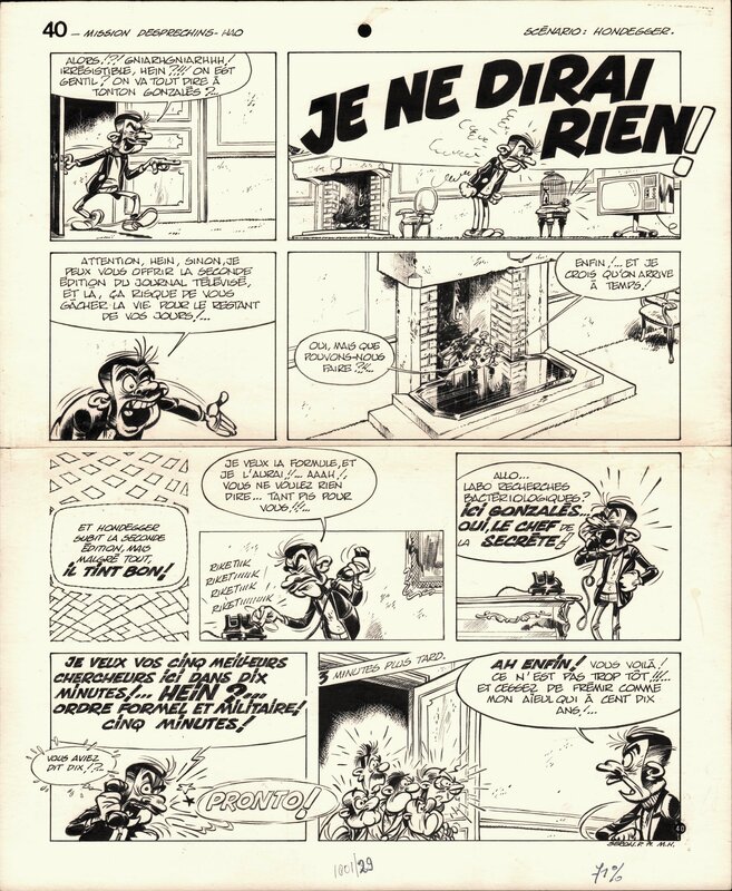 Pierre Seron, Les petits hommes au Brontoxique - Comic Strip