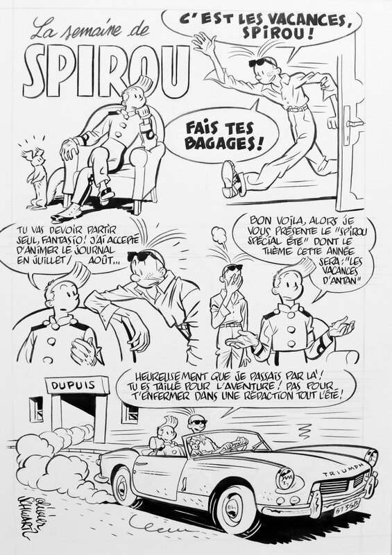 Olivier Schwartz, Une aventure de Spirou et Fantasio - Comic Strip