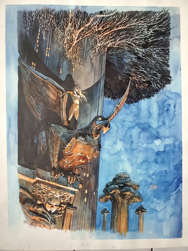 Guillaume Sorel, Illustration projet affiche pour un festival de S.F. - Original Illustration