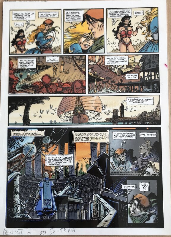 Didier Tarquin, Yves Lencot, Mise en couleur page 17 Tome 2 Lanfeust de Troy - Original art