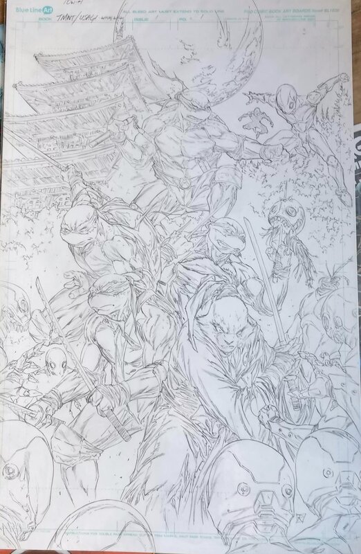 Raymond Gay, Teenage Mutant Ninja Turtles/Usagi Yojimbo: WhereWhen #1 Variant Cover Art - Original Cover