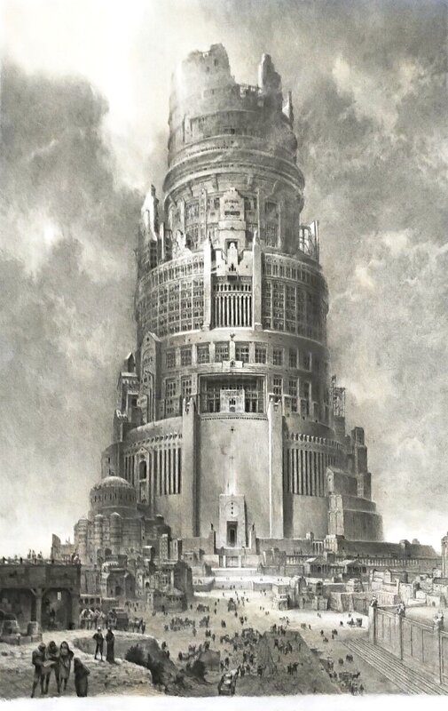 La Tour de Babel par Paul et Gaétan Brizzi - Planche originale
