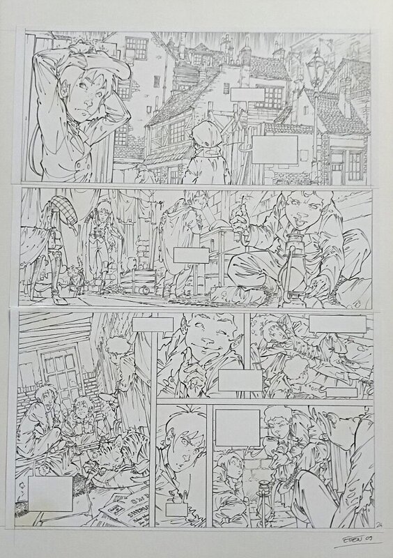 David Etien, Les 4 de BakerStreet - Planche originale