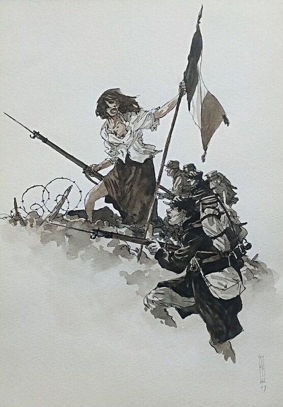 Maël, Notre mère la guerre - Original Illustration