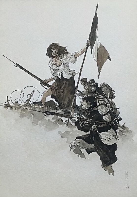 Maël, Notre mère la guerre - Illustration originale