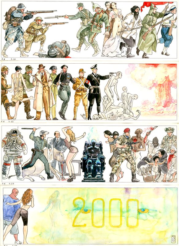 Le Bolero par Milo Manara - Planche originale