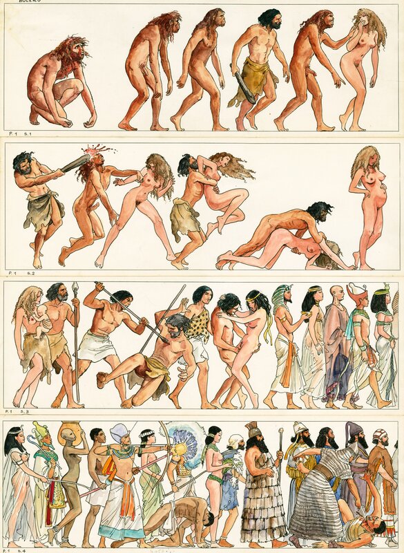 Le Boléro par Milo Manara - Planche originale