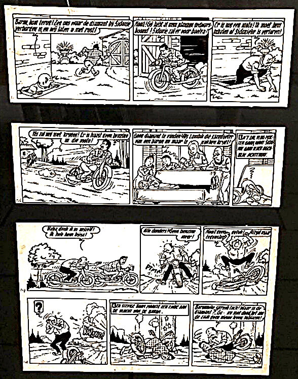 Bob et Bobette par Willy Vandersteen - Planche originale