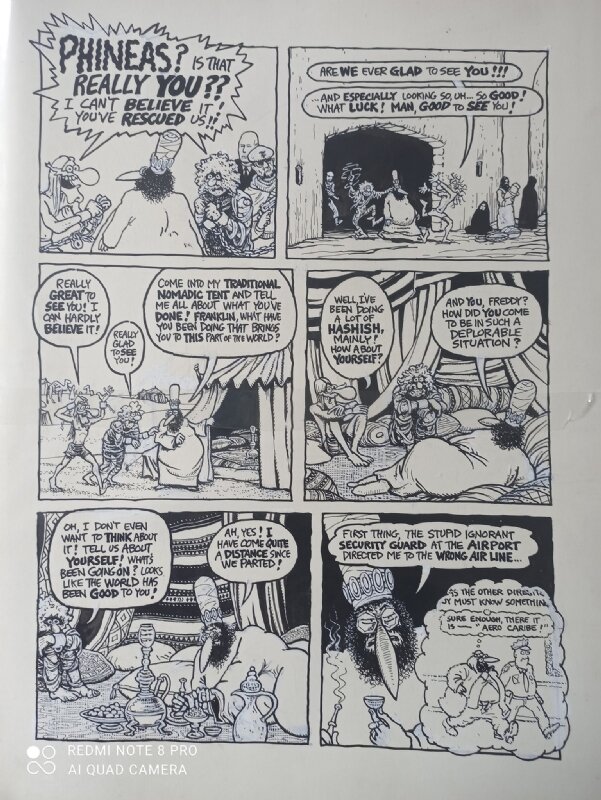 Gilbert Shelton Freak Brothers - Illustration originale