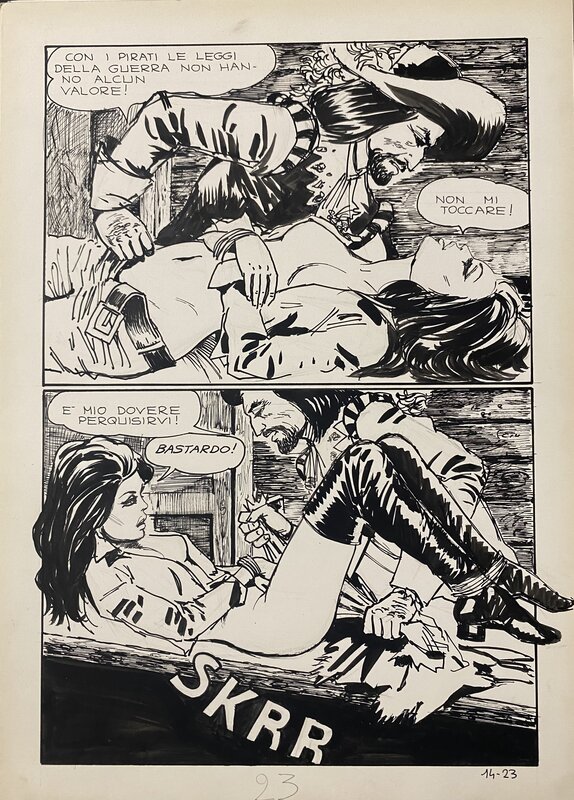 Jolanda par Manara - Planche originale