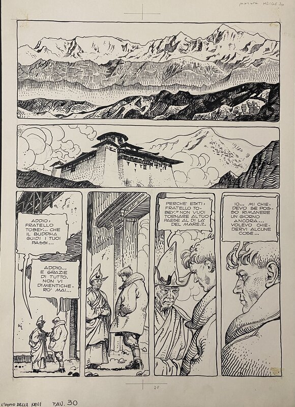 L’homme des Neiges by Milo Manara - Comic Strip
