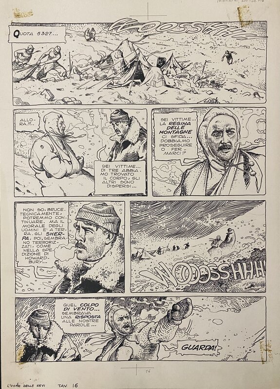 L’homme des Neiges by Milo Manara - Comic Strip
