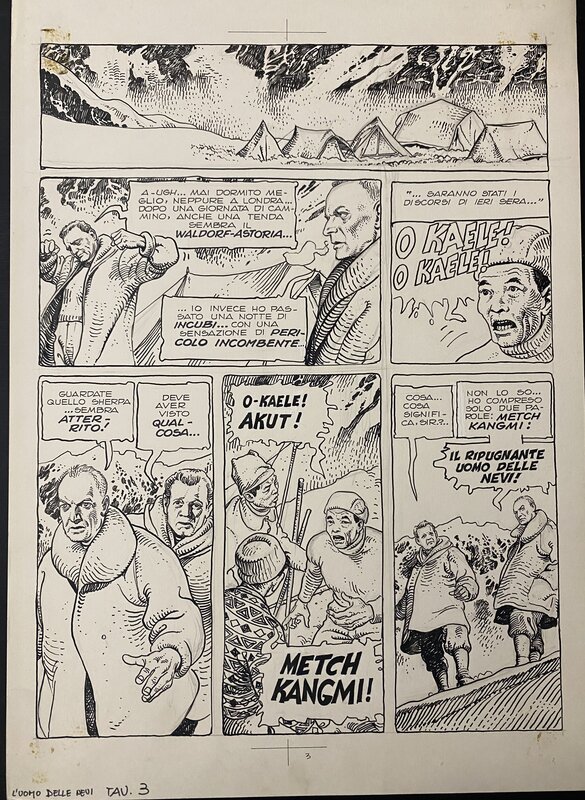 L’homme des Neiges by Milo Manara - Comic Strip