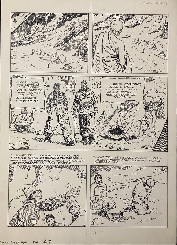 L’hommme des Neiges by Milo Manara - Comic Strip