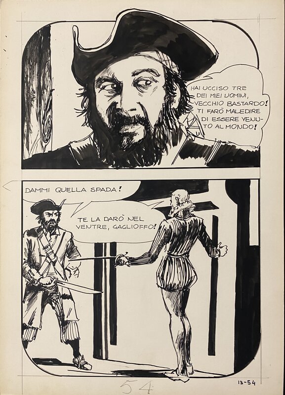 Jolanda par Manara - Planche originale