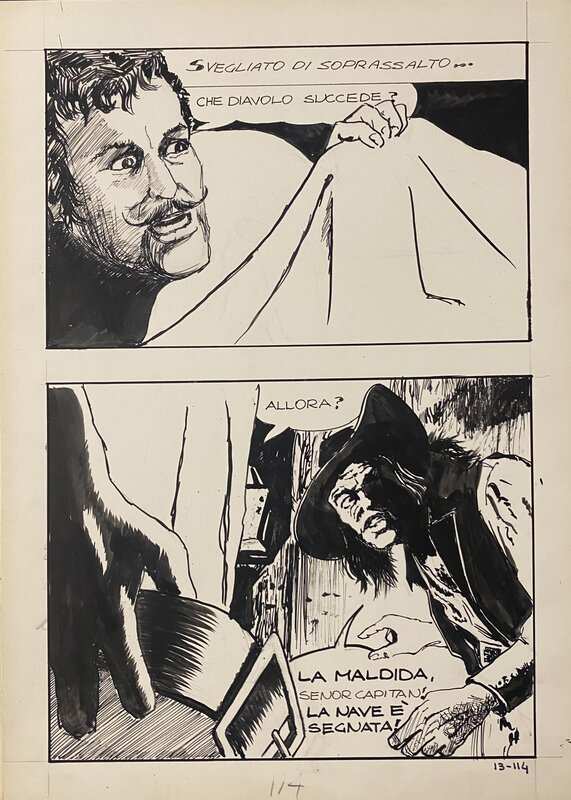 Jolanda par Manara - Planche originale