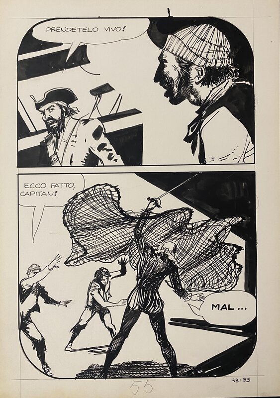 Jolanda par Manara - Planche originale