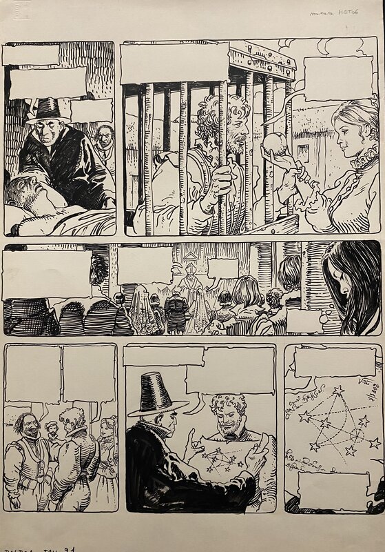 Balboa par Milo Manara - Planche originale