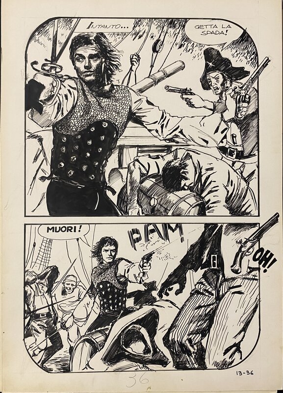 Jolanda par Milo Manara - Planche originale