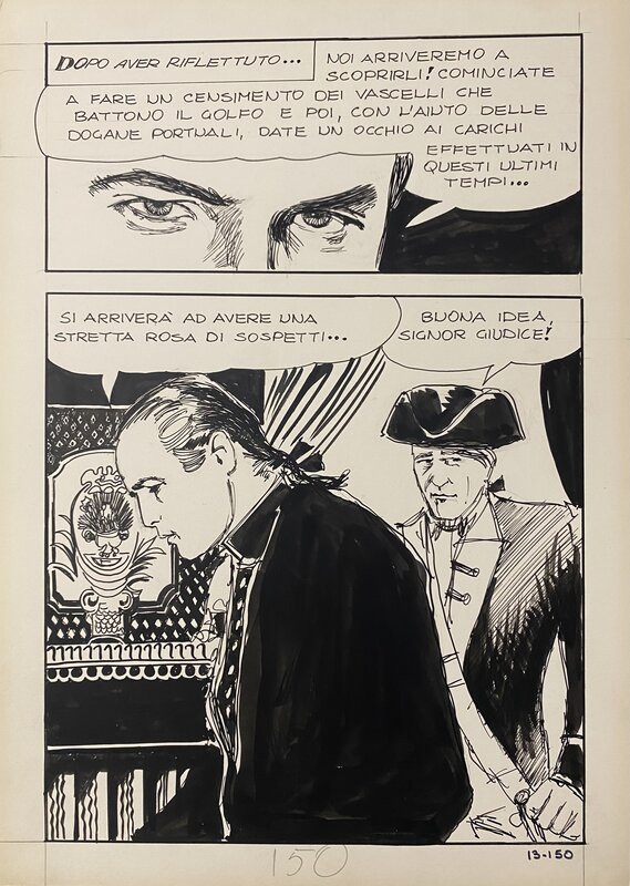 Jolanda par Milo Manara - Planche originale