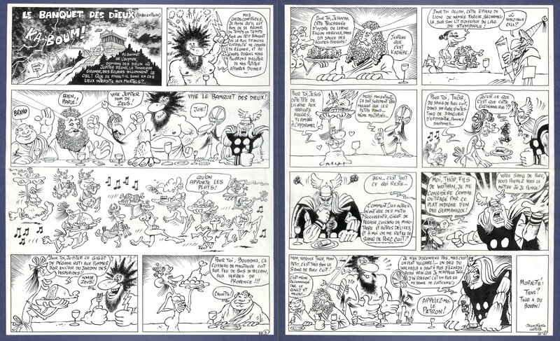 Nikita Mandryka, Gotlib, Le banquet des dieux - Comic Strip