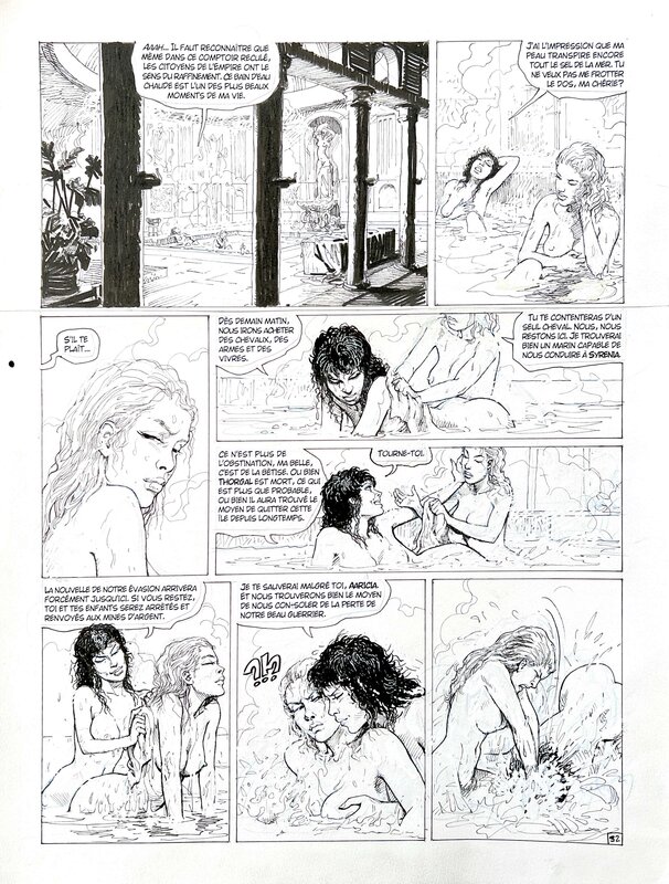 Grzegorz Rosinski, Jean Van Hamme, Thorgal T. Kriss de Valnor, p 32 - Planche originale