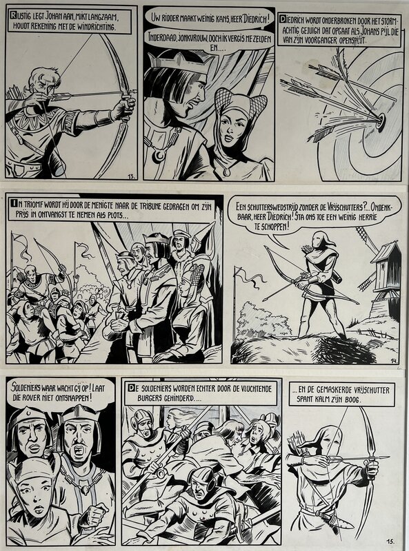 Willy Vandersteen, De Roder Ridder 5 De vrijschutter - Comic Strip