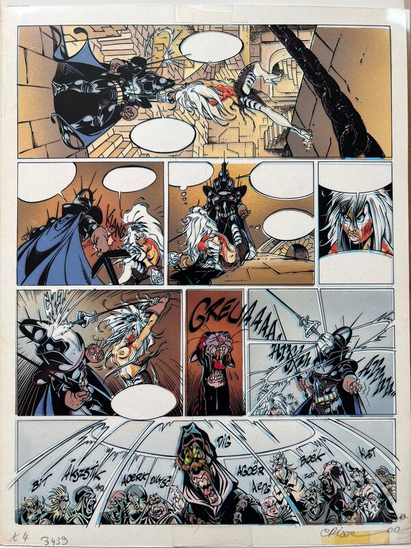 Crisse, Planche 43 du tome 4 de L’épée de cristal - Color guide