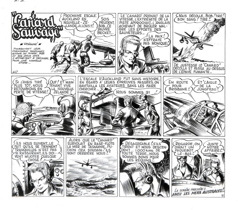 Bob Mallard by Rémy Bourlès, Henri Bourdens - Comic Strip